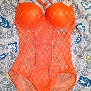 NWT One piece push up teddy